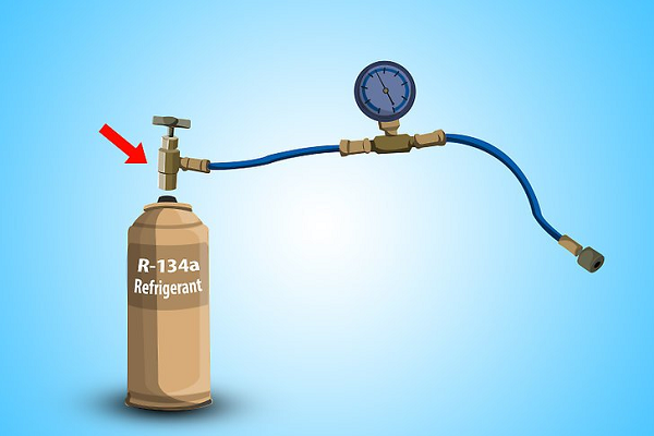 recargar el sistema de aire acondicionado del auto